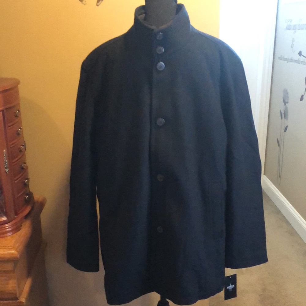 London Fog Layered Wool Blend Coat/Nwt - image 2